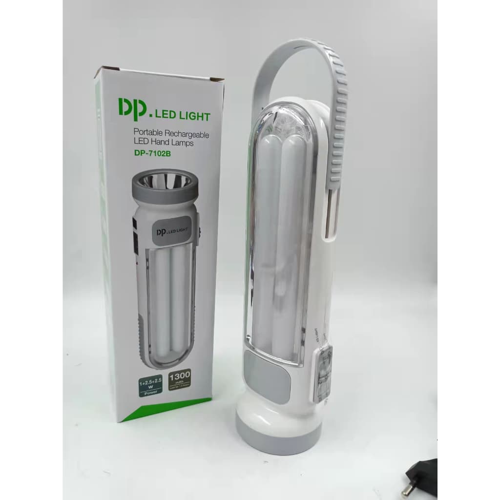 Lanterna Luminária de Emergência LED 1W+2.5W+2.5W Recarregável Bivolt Elgin 7102B