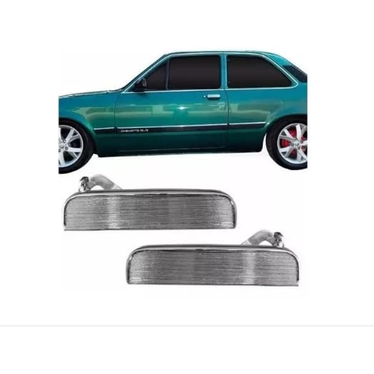 Par Maçaneta Cromada Porta Chevette Chevy Marajo Monza Nova