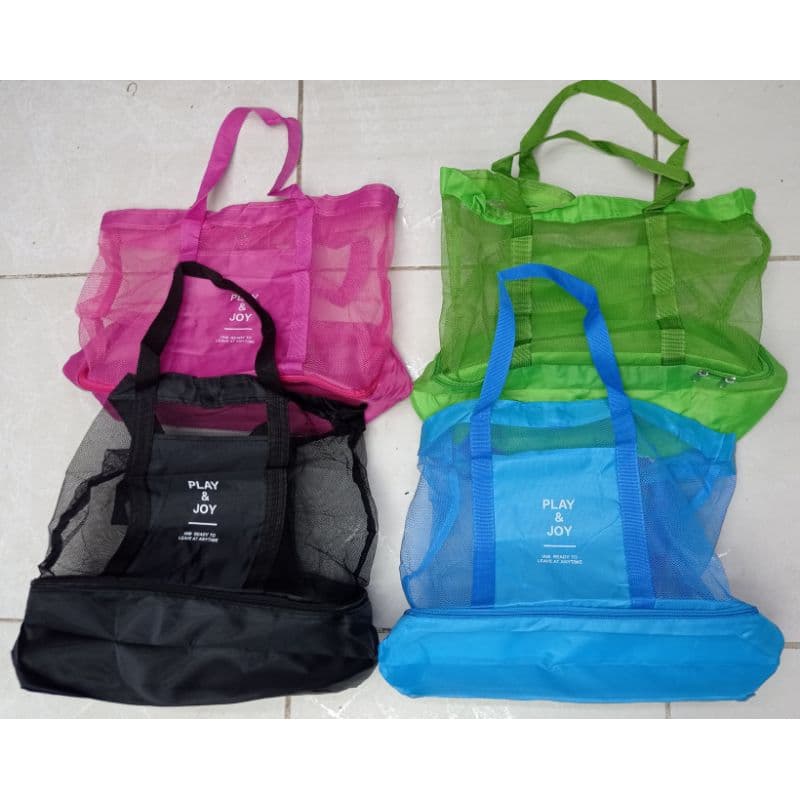 Bolsa Para Praia Com Compartimento Térmico Play Bolsa de Praia Com Cooler