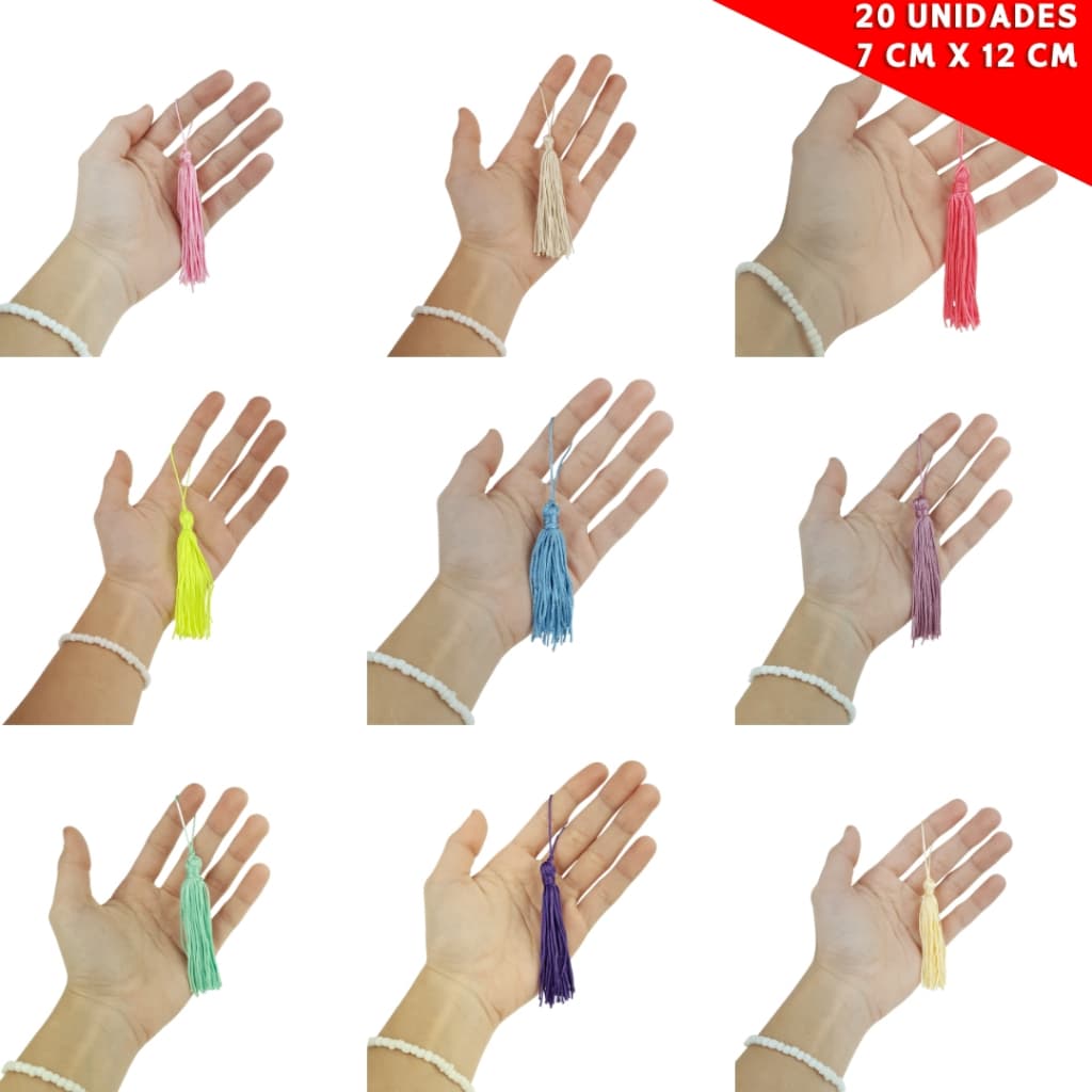 Pingente De Seda Tassel - Franja - Com 20 / 50 / 100 Unidades - UMK