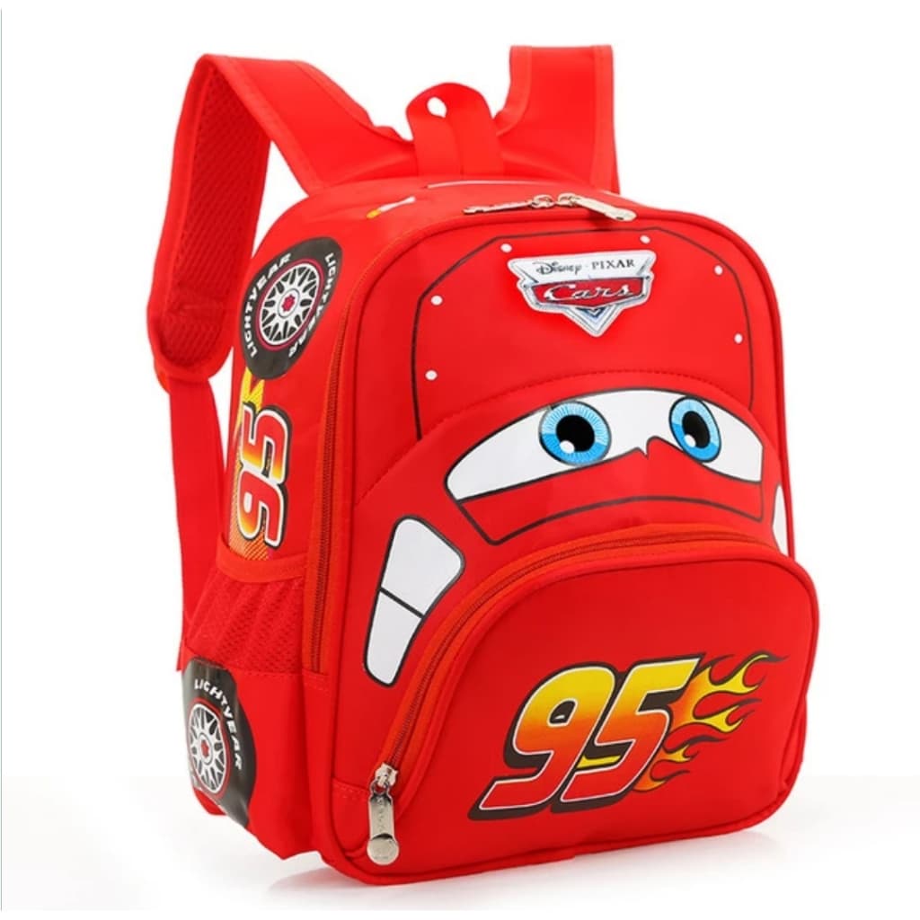 Mochila infantil 3d impermeável disney pixar original 95 meninos do carro 2-5 anos de idade