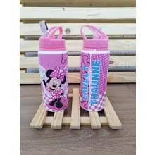 Garrafa Alumínio 600ml Personalizada Com Nome Minnie