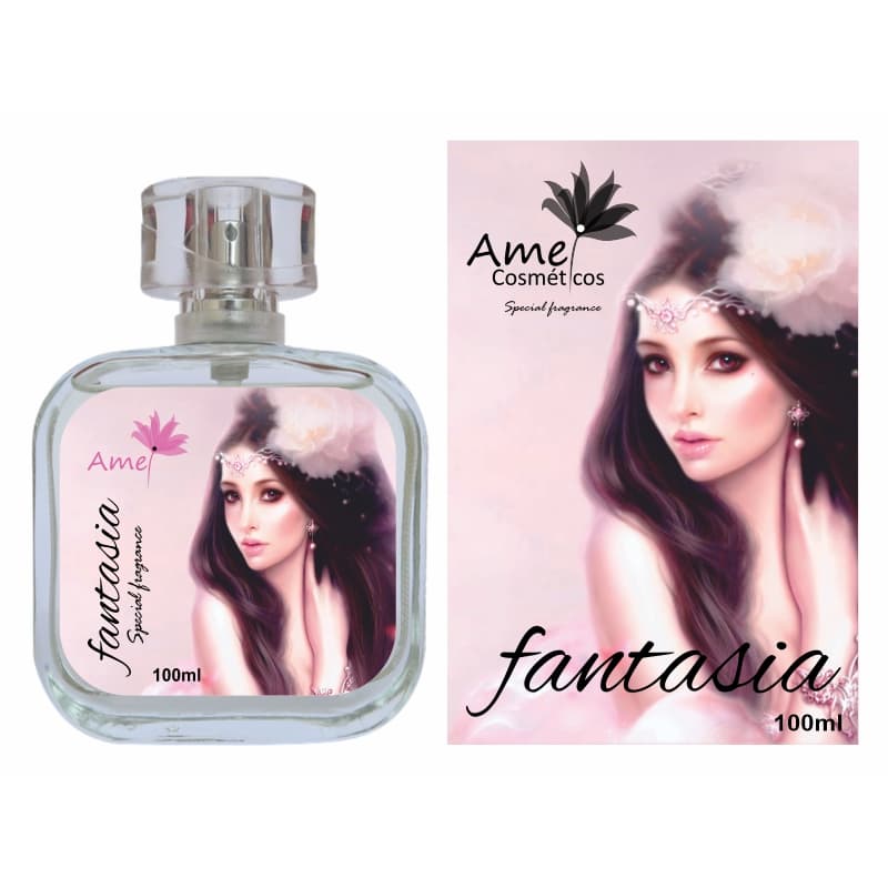 Perfume Feminino Fantasia Amei Cosmeticos Alta Fixação 33% de Essência Importada