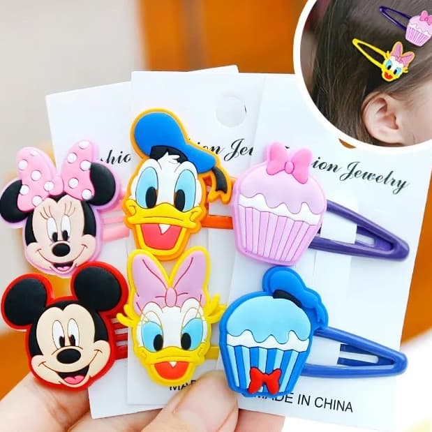 Presilha De Cabelo Infantil Tic Tac Mickey Mouse Disney -1 Par