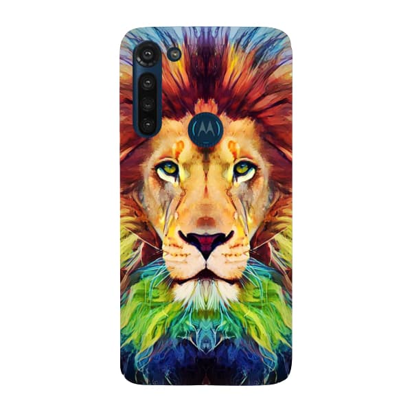 Capinha para Moto G8 Power Anti Impacto Personalizada - Leão Aquarela