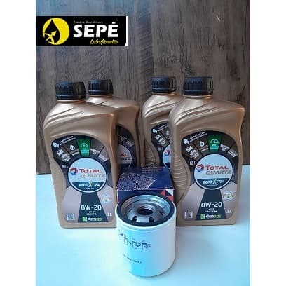 Kit 4 LITROS OLEO + FILTRO OLEO TOTAL ENERGIES 0w20 DEXOS 1 SINTETICO GM ONIX PRISMA SPIN 2017 A 2019