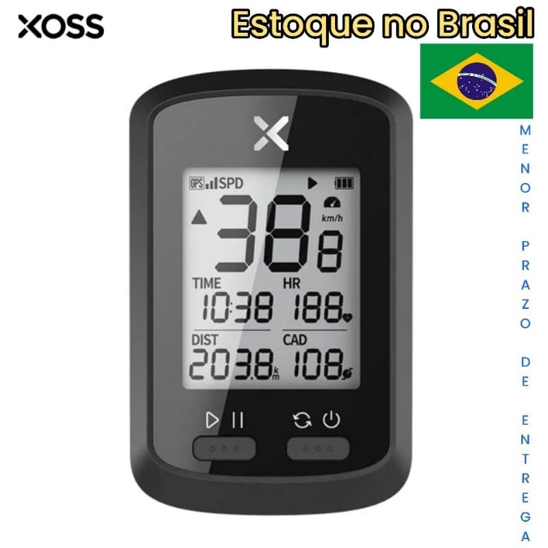 ciclo computador XOSS G+ plus bluetooth ant+