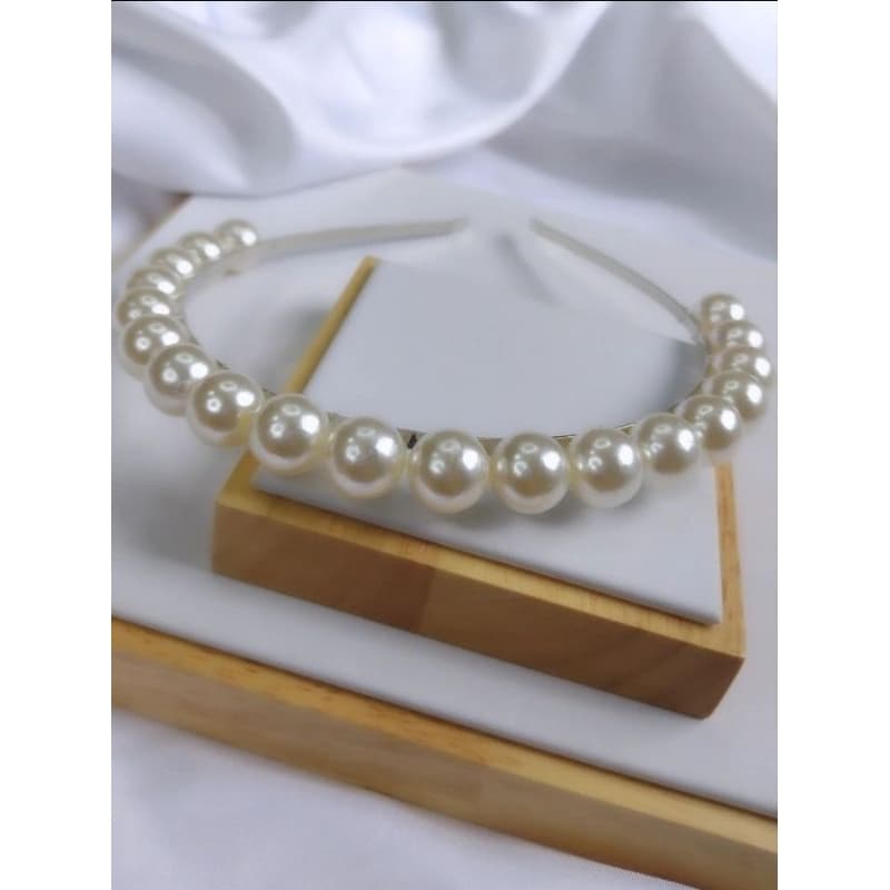 Tiara de Pedraria Delicada Arco Para femininos de Cabelo Pérola Pronta Entrega