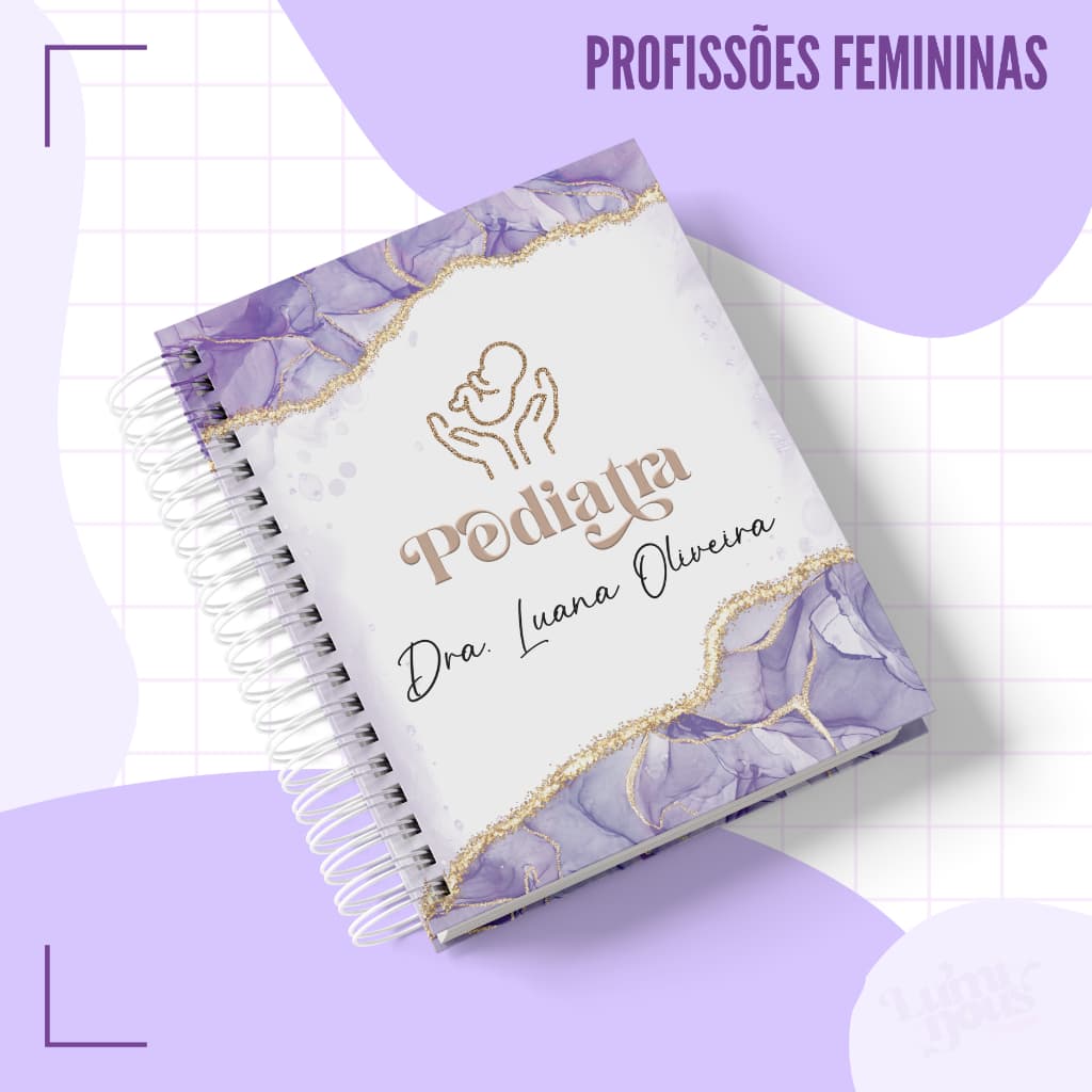 CADERNO AGENDA PEDIATRA PERSONALIZADA A5