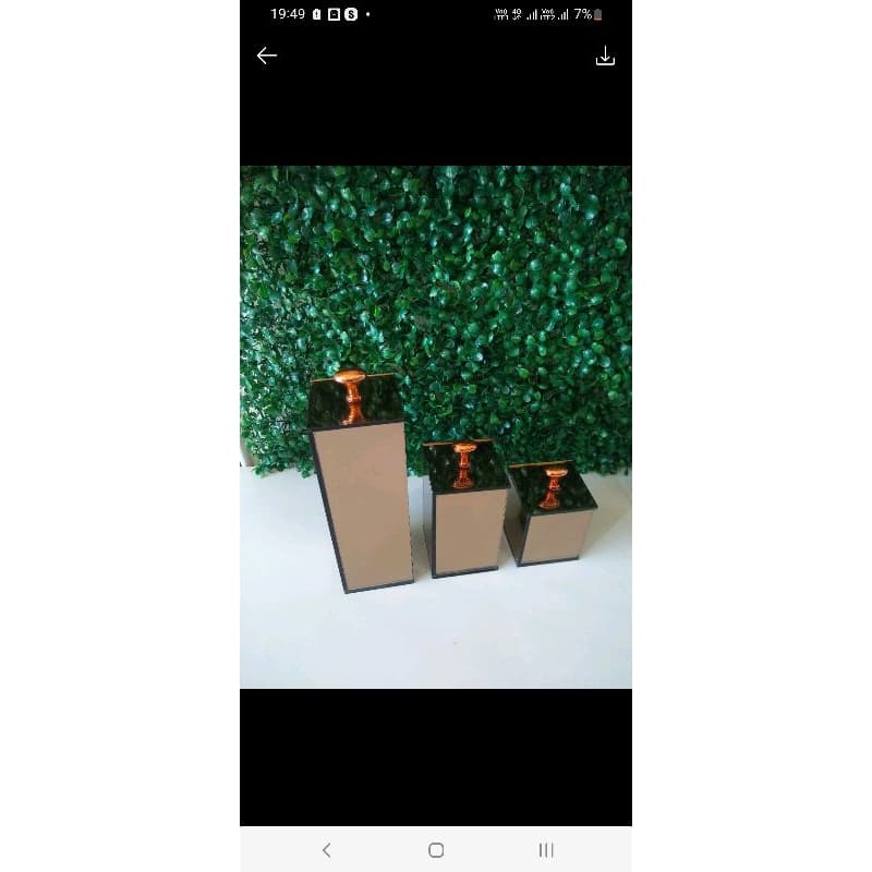 trio organizador para banheiro Bronze puxador rosê