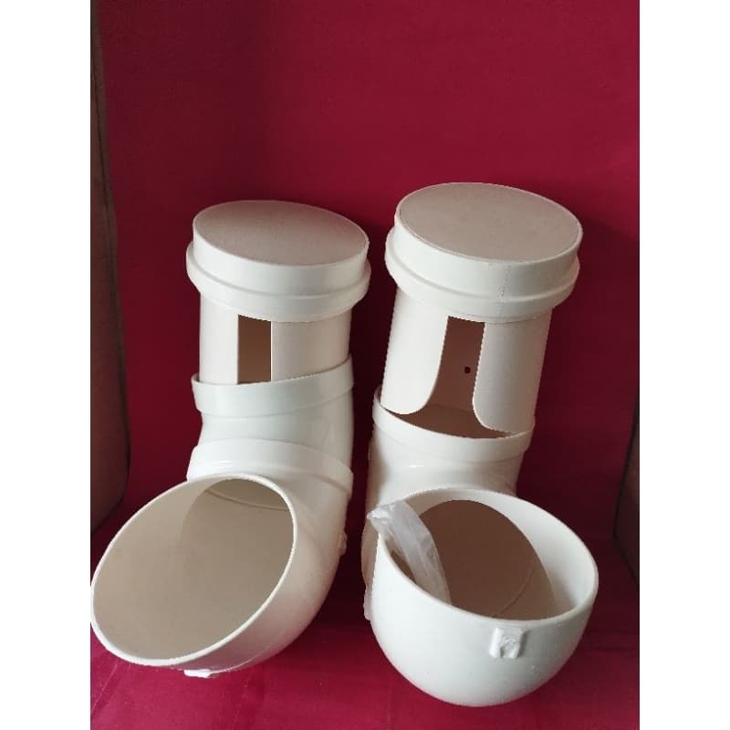 kit montagem comedouro bebedouro cães e gatos 100mm