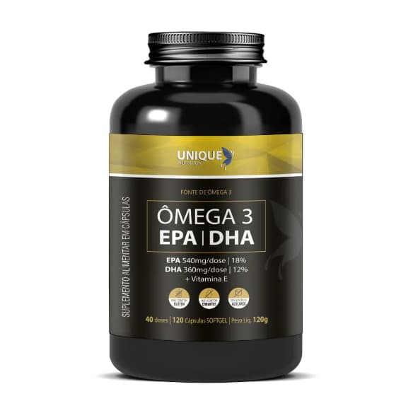 Ômega 3 EPA / DHA 120 Cáps - Unique Nutrition