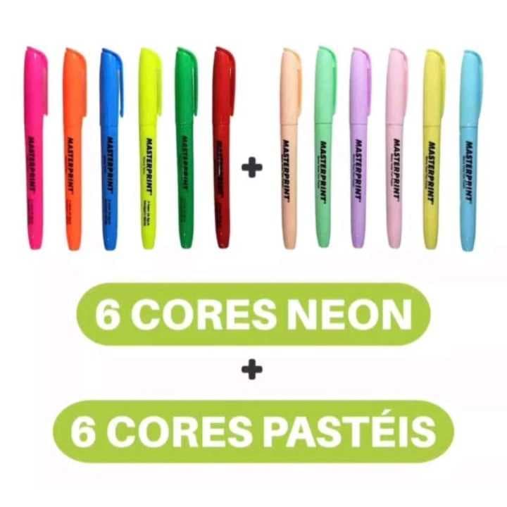 Kit Marca Texto Masterprint MP-612 12 unidades