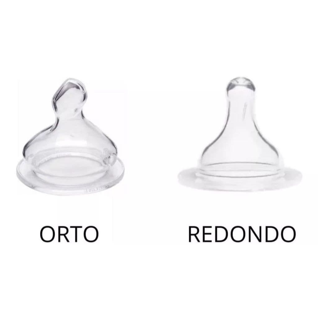 Bico de Mamadeira Big 100% Silicone Universal Redondo ou Ortodontico Tete