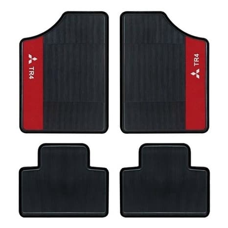 Jogo 4 Tapetes Automotivo Tr4 Pajero 2002 Ao 2015 Preto Azul Vermelho Tr 4