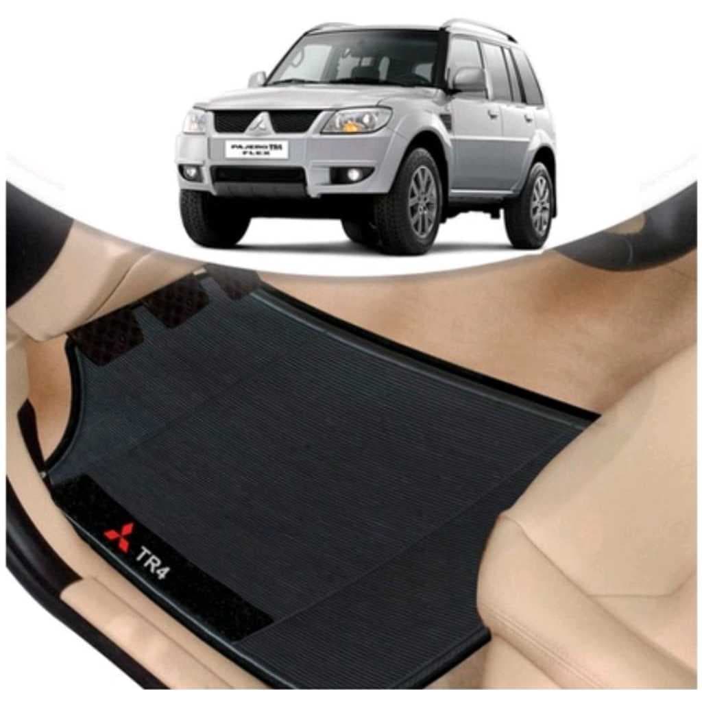 Kit 4 Tapetes De Carro Mitsubishi Pajero Tr4 2002 Ao 2015 Emborrachado Bordado Em Couro Tr 4
