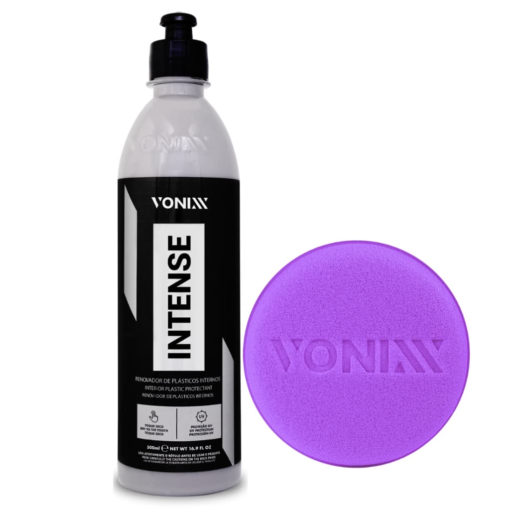 INTENSE RENOVADOR DE PLASTICOS  VONIXX APLICADOR ZACS  KIT INTENSE - Renovação Premium com Um Aplicador de Espuma