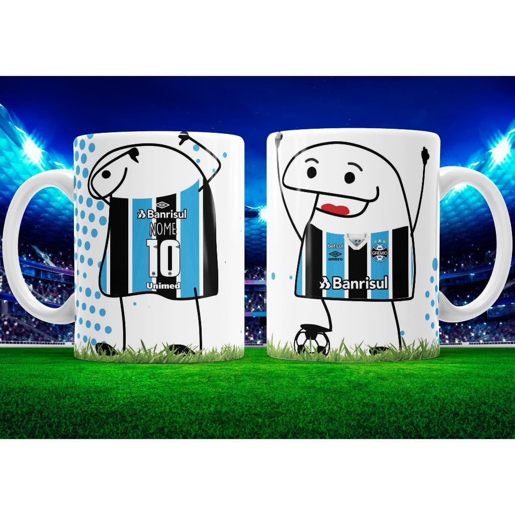 Caneca Personalizada Bento Flork Times de Futebol Para Presente Homem Mulher