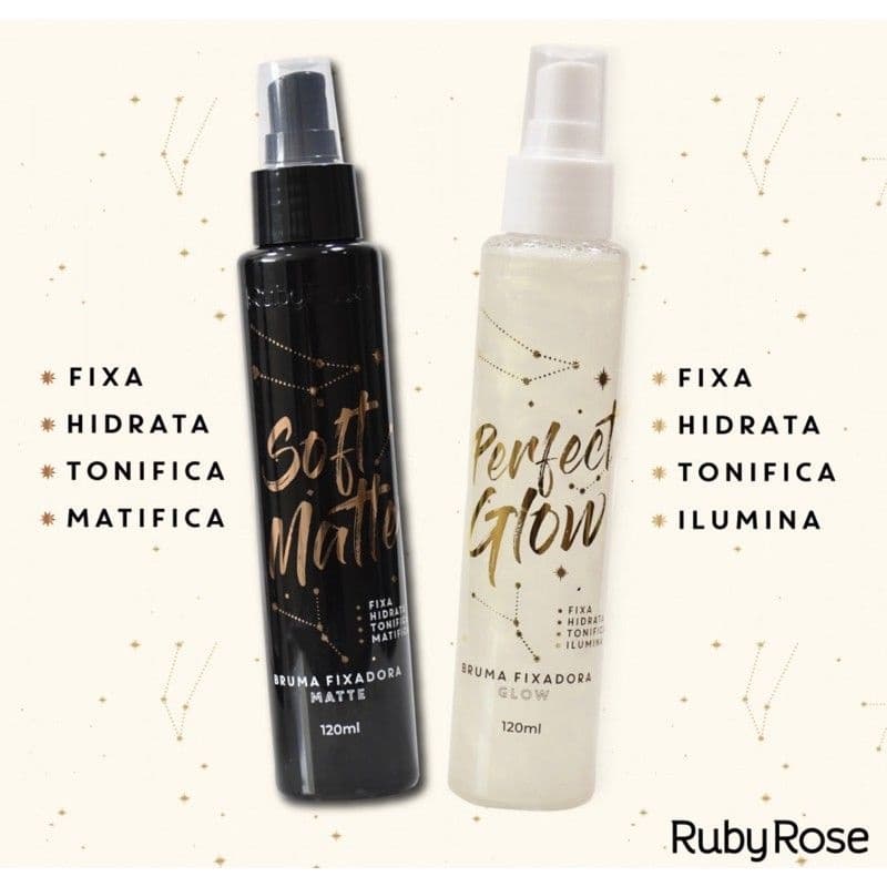 Bruma Fixadora Ruby Rose Soft Matte/Perfect Glow