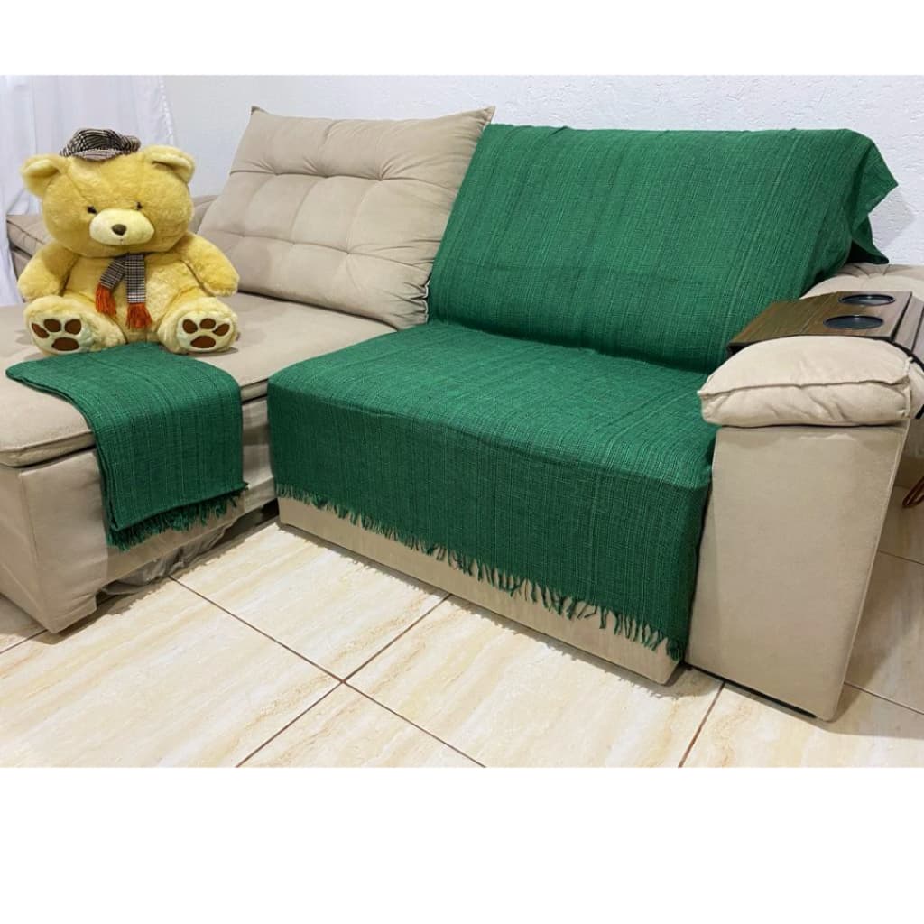Manta Para Sofá Decoração Casa 2,10 x 1,20 Promoção Sala Nova