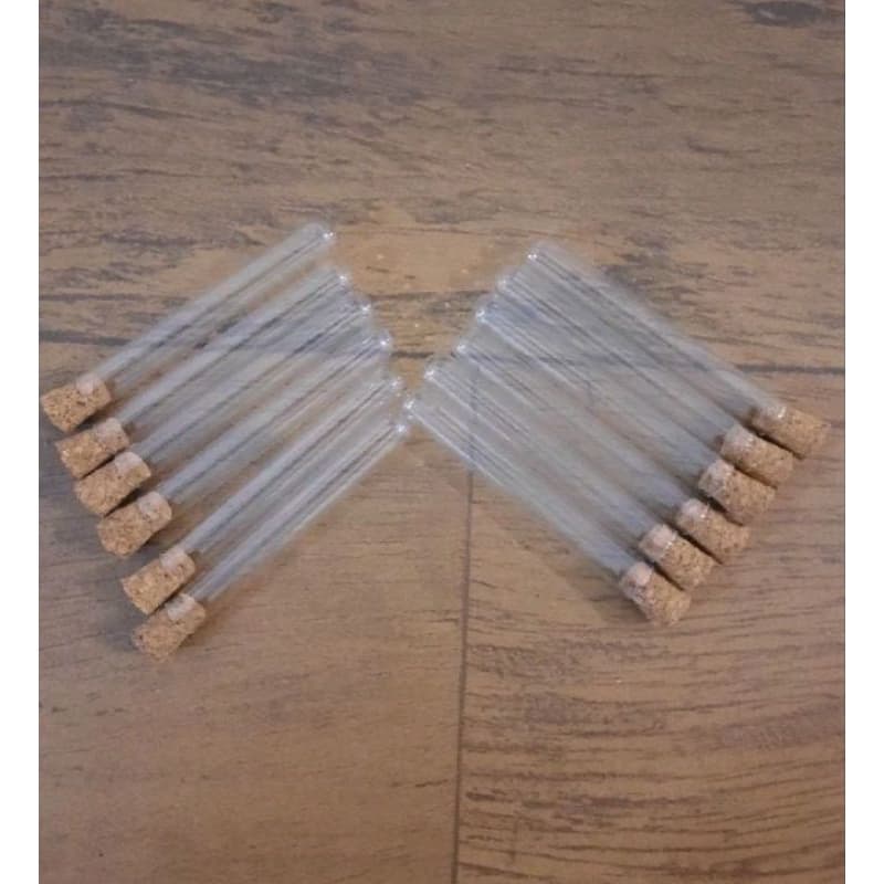100 vidros tubos de ensaio mini com rolha
