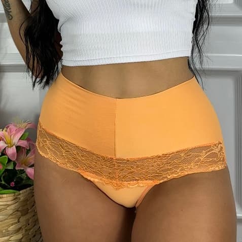 Kit 5 Calcinhas Cinta Cintura Alta seca Barriga Afina Cintura Conforto e Qualidade
