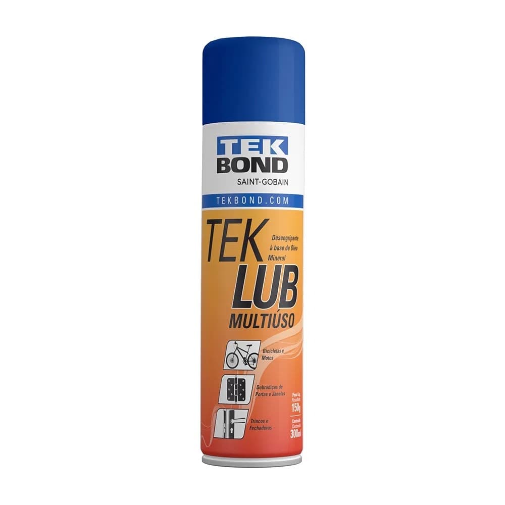 Desengripante Óleo Antiferrugem Spray Lubrificante Multiuso 300ml - Tekbond