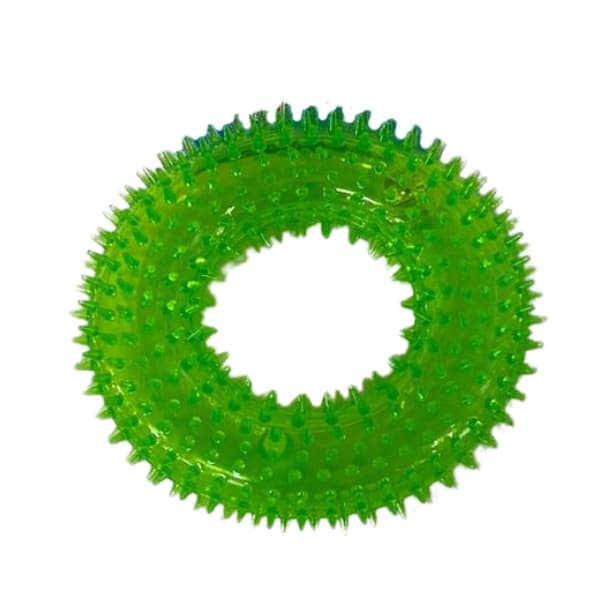 Brinquedo Argola Cravo Divertida Interativa Luz Led Pisca Com Apito Para Cachorro Cães Pet