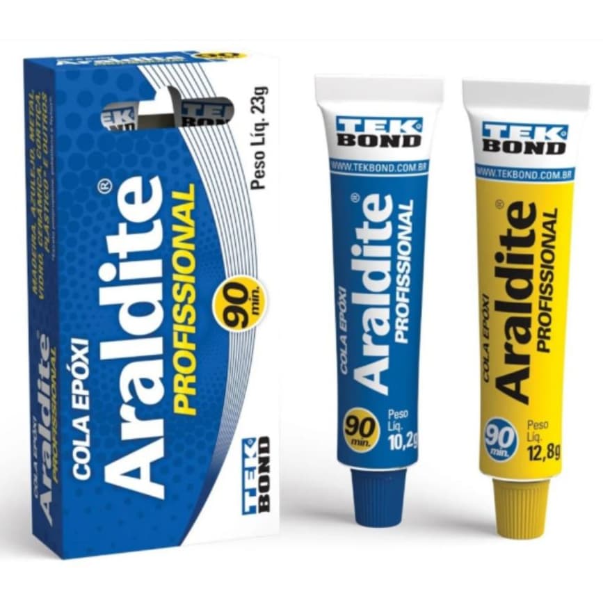 Araldite Cola Epóxi Profissional 90 minutos 23g