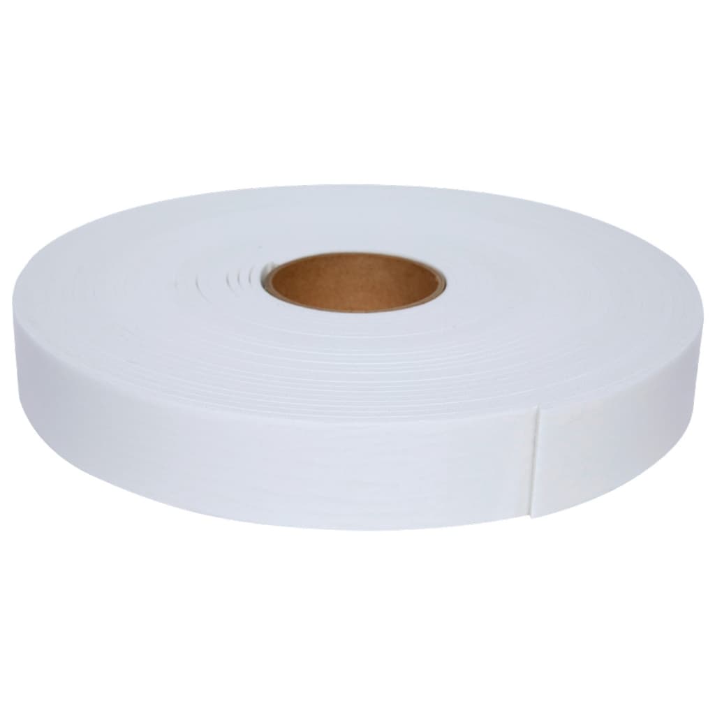 Fita EVA Branca Autocolante Para Ripado 1 Lado 30mm x 3mm x 10mts Vedação Anti Ruido Fresta Porta Janela