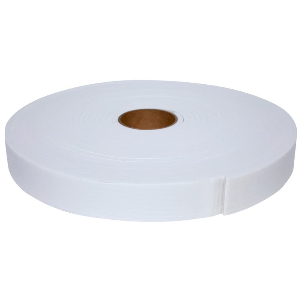 Fita EVA Branca Adesivado 1 Lado 30mm x 5mm x 10mts Vedação Anti Ruido Porta Janela Decoração Parede