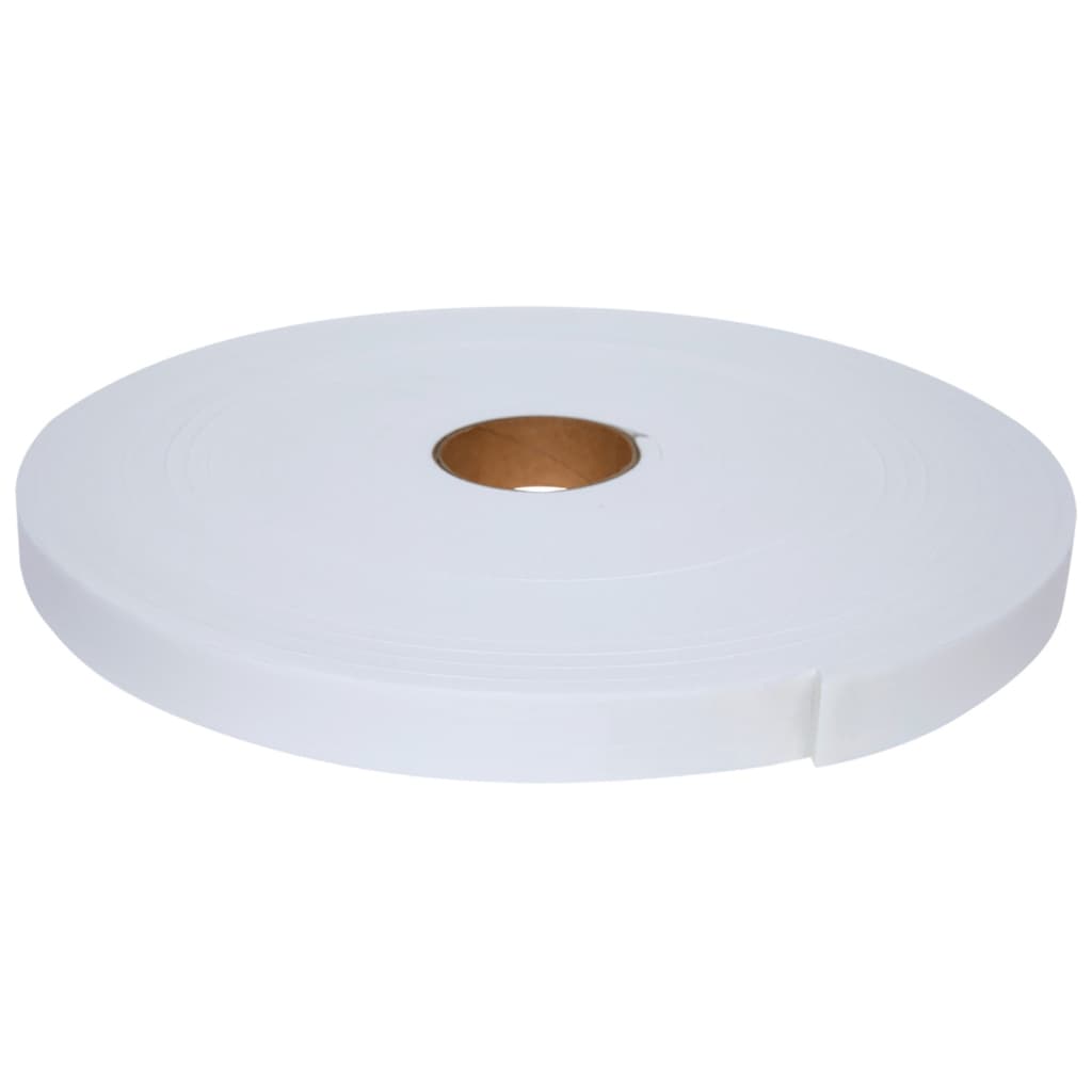 Fita EVA Branca Adesivada 1 Lado 20mm x 5mm x 10mts Vedação Anti Ruido Porta Janela Decoração Parede
