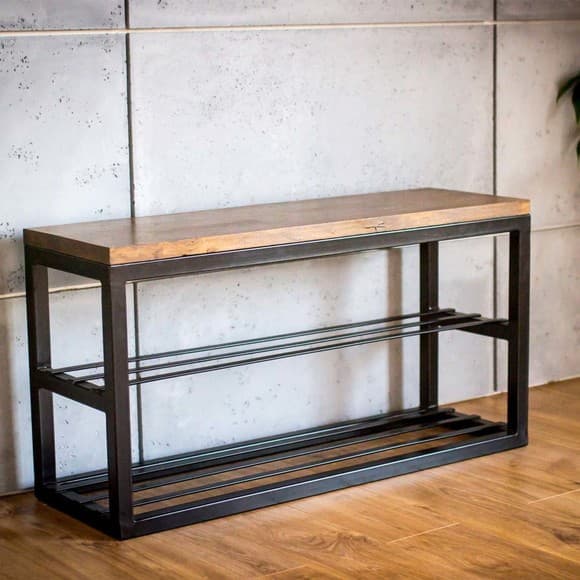 Banco sapateira 70cm Estilo industrial