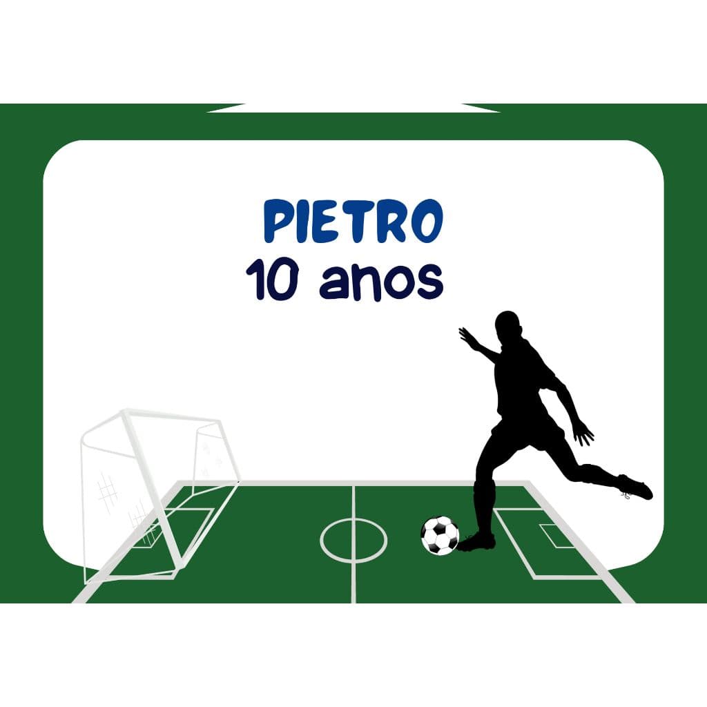 Jogo Americano Tema Futebol De Papel Fotográfico 180g 15 Unidades