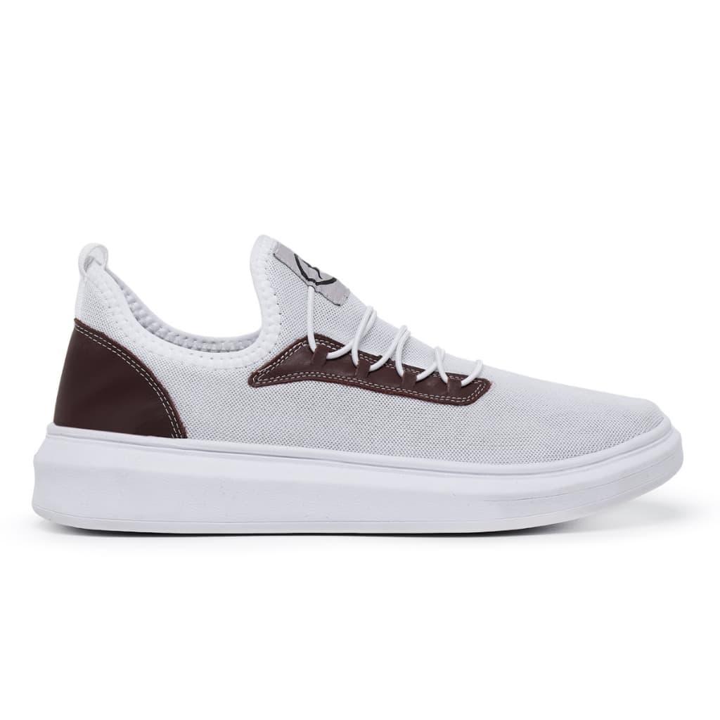 Tênis Masculino Casual Conforto Leve Macio Preto Branco Marrom