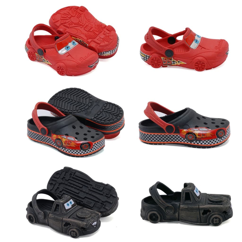 Sandália Babuche Infantil Carros Relampago Mcqueen Menino Promoção Envio Imediato Sandalia