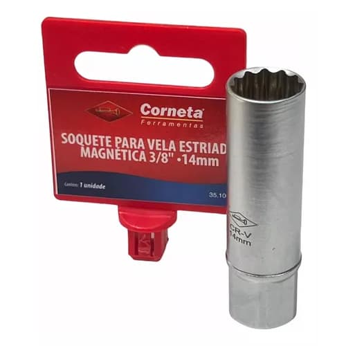 Soquete Para Velas Estriada Automotiva 3/8x14mm Mini Cooper ,peugeot , Renault