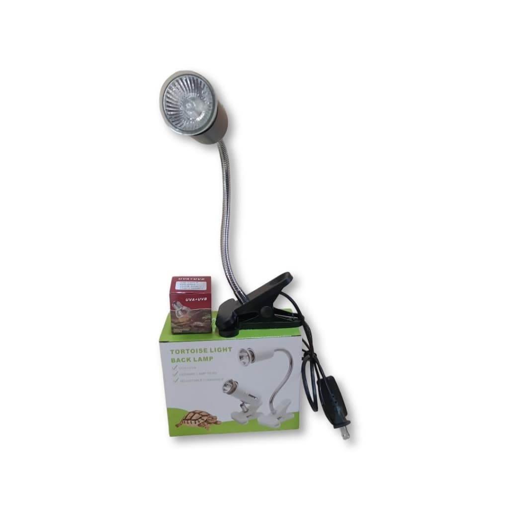 Mini Lâmpada Uva/uvb 50w 3.0 + Aquecimento + SUPORTE GRAMPO LONGO