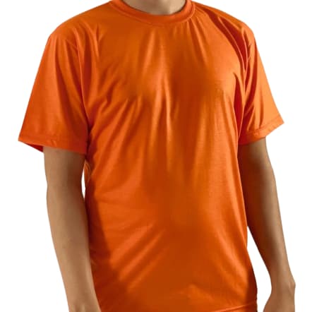 Camiseta Básica Laranja | Malha 30.1