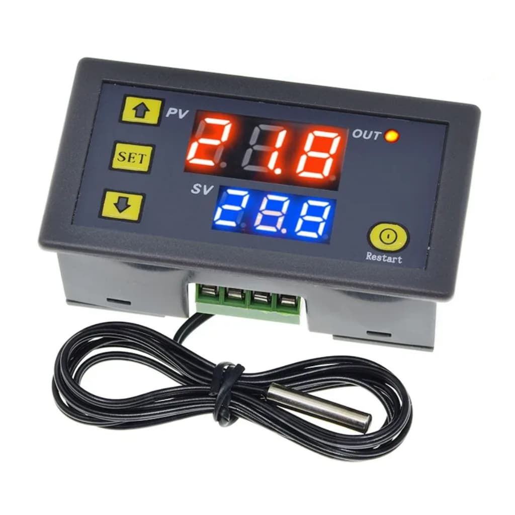 Controlador de temperatura digital para chocadeira cervejeira aquário 110v 220v 12v 24v