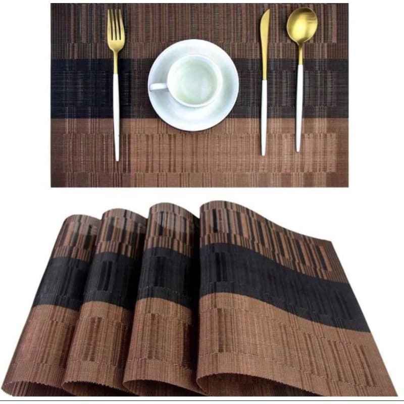 Kit 4/6 Peças Jogo Americano de PVC - Jogo de Jantar - Mesa posta - Lugar americano- Sousplat