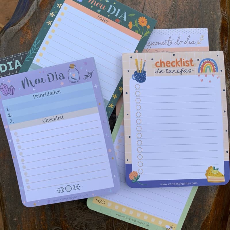 Bloco To Do List / Bloco Checklist / Bloco de Tarefas Diárias