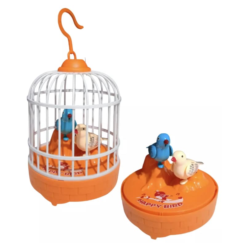 Gaiola De Brinquedo Mini com Passarinho Musical