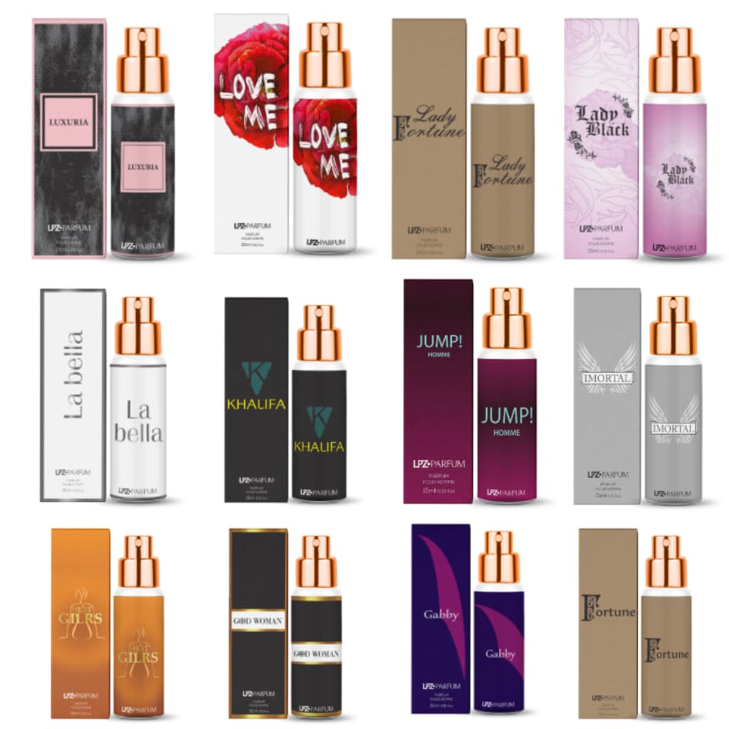 Kit com 30 Perfumes LPZ PARFUM - 15ml
