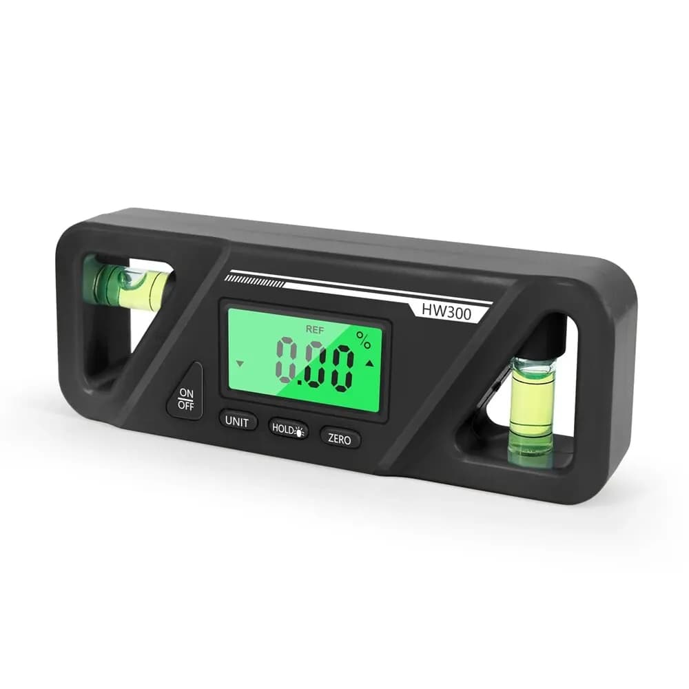 Inclinômetro Compacto Digital, Nível Calibre, Nível Retenção De Dados Do ímã, Display LCD Brilhante