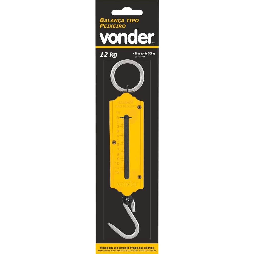 Balança tipo peixeiro 12 kgf - Vonder