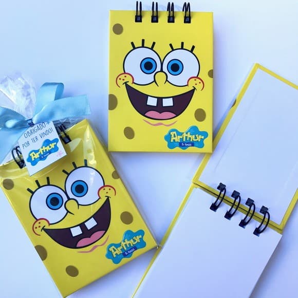 KIT 10 BLOQUINHOS PERSONALIZADOS CAPA DURA - LEMBRANCINHA PARA ANIVERSÁRIO