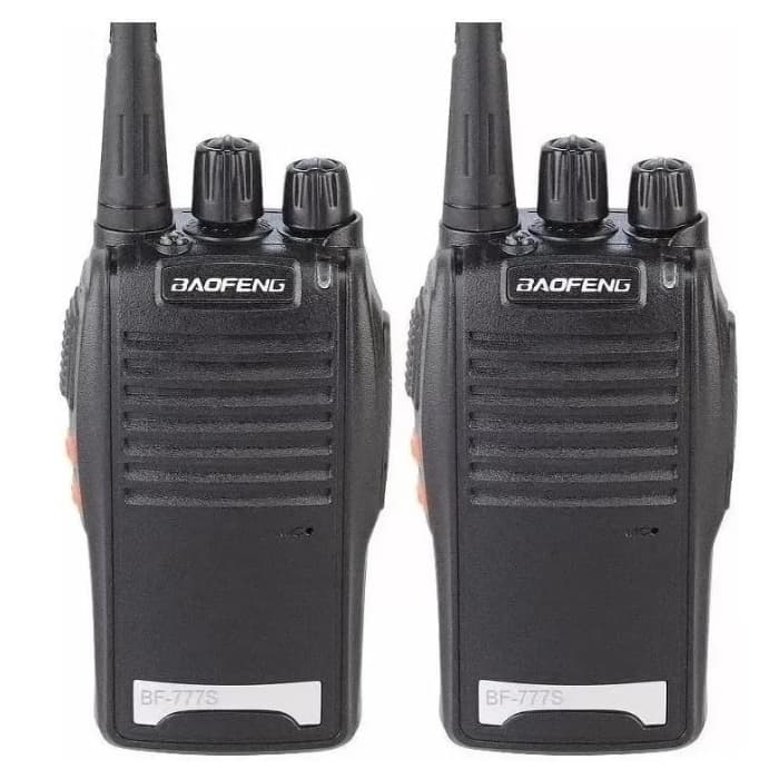 kit 2 rádios comunicador baofeng Alcance 6 Km 16 Canais BF 777S Profissional recarregável rádio segurança