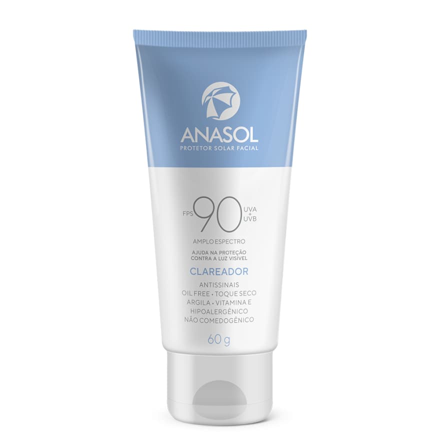 ANASOL - PROTETOR SOLAR FACIAL FPS 90 CLAREADOR 60g