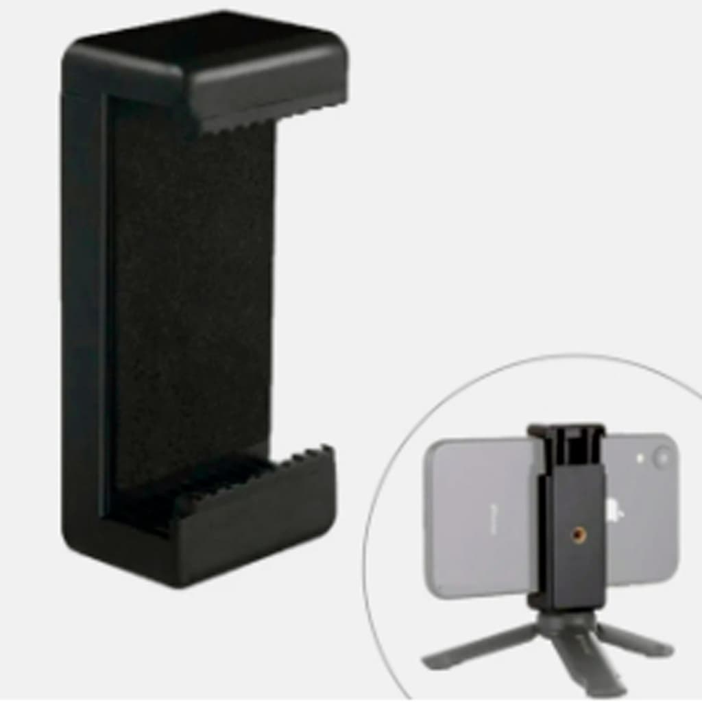 Suporte de celular reforçado para Tripé Ring Light Universal Rosca 1/4